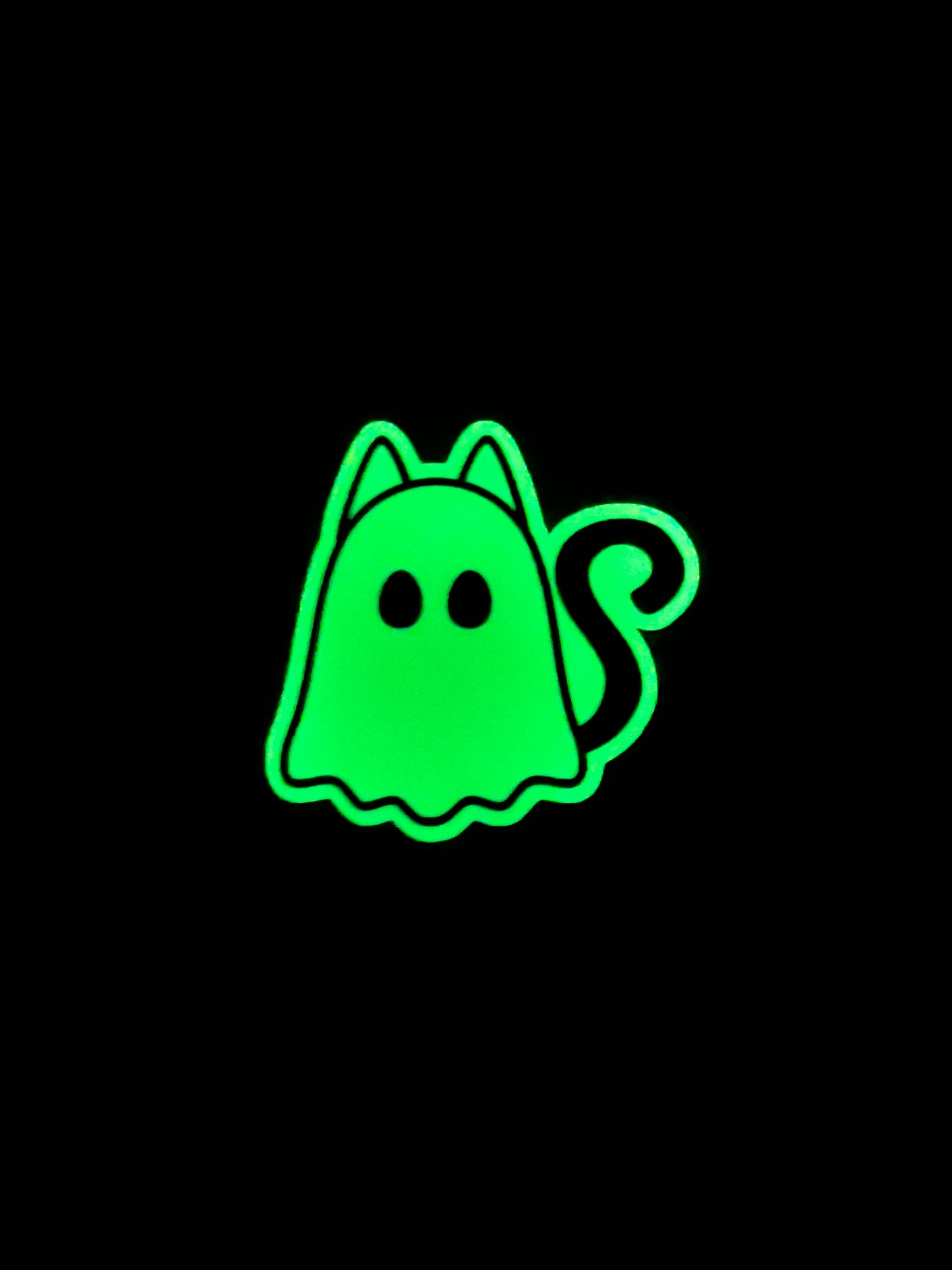Sticker nachtleuchtend „Katzengeist“