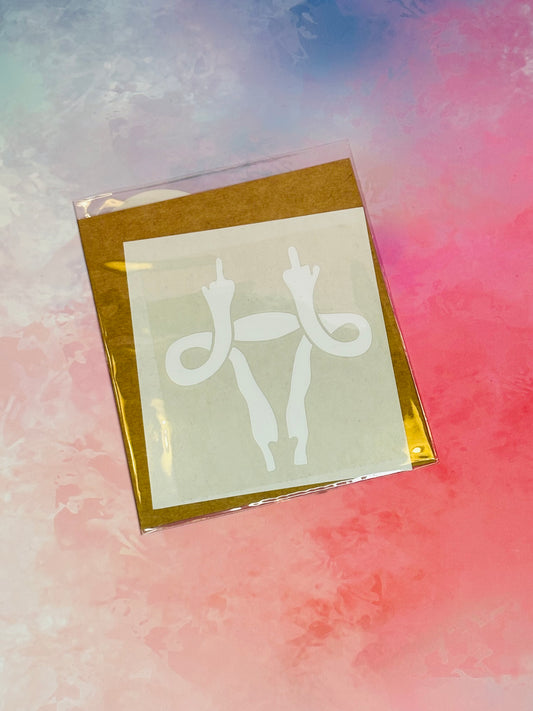 Bügelbild „Uterus“