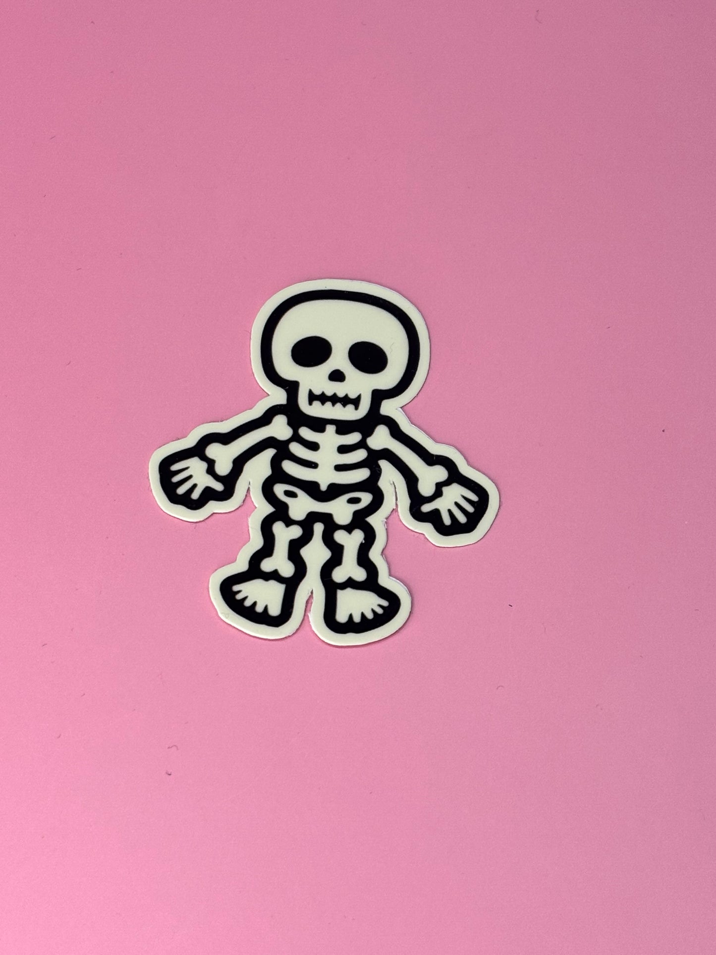 Sticker nachtleuchtend „Skelett“