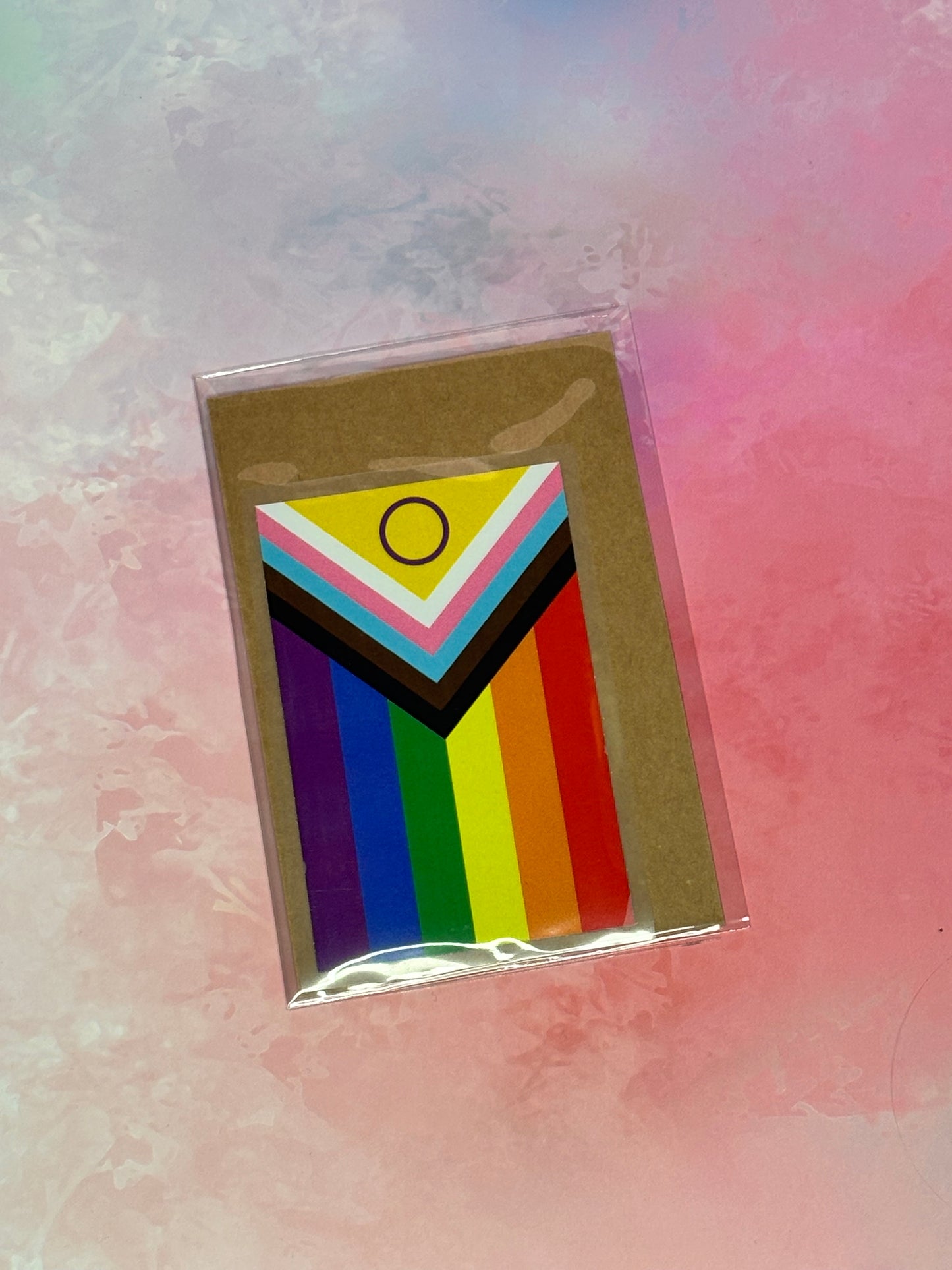 Bügelbild „Pride progress Flagge“