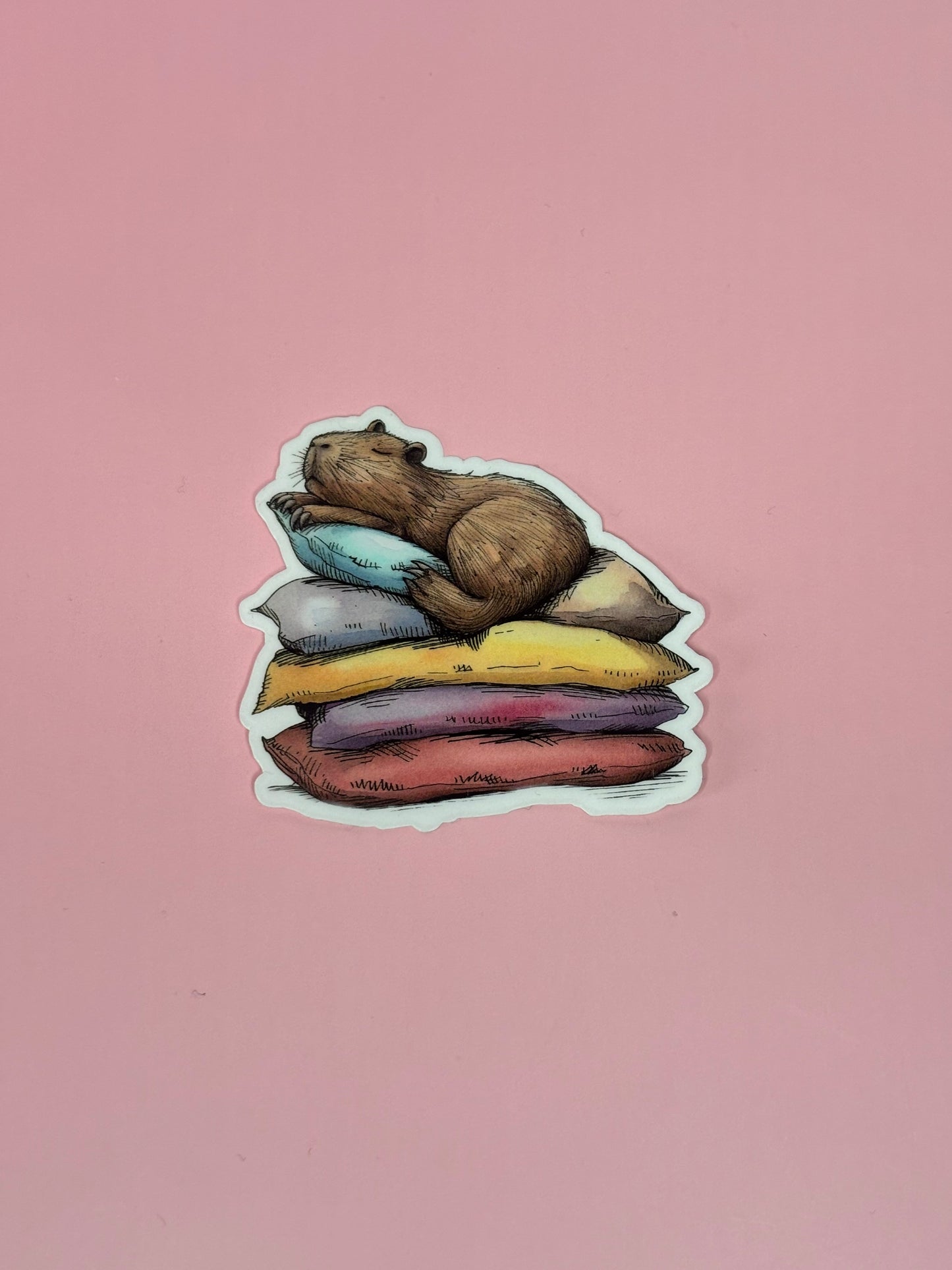 schlafendes Capybara