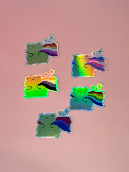 Stickerset „Pride Frogs“