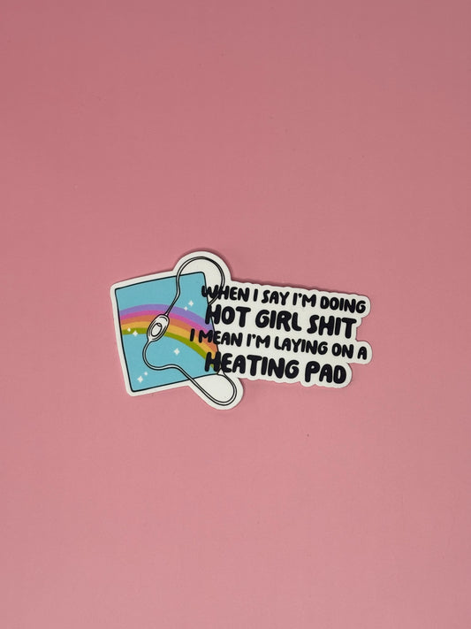 Sticker „Hot Girl Shit“