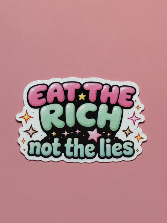 Sticker „ eat the rich“